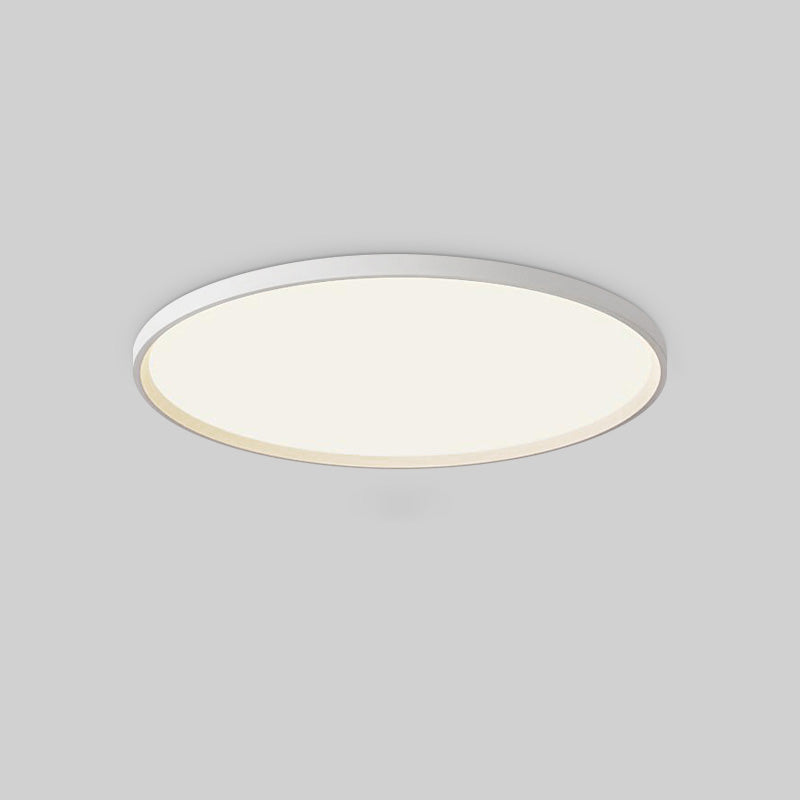Modern Flat Round Flush Mount Ceiling Light Fixture