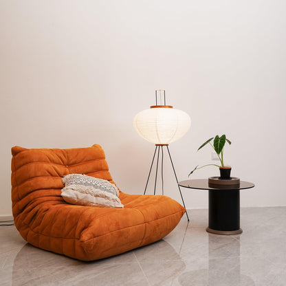 Elegant Rice Paper Floor Lamp for Ambient Lighting and Home Decor