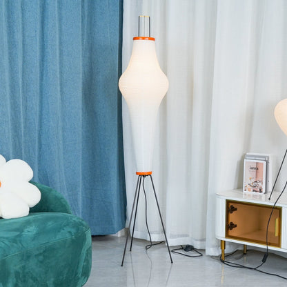 Elegant Rice Paper Floor Lamp for Ambient Lighting and Home Decor