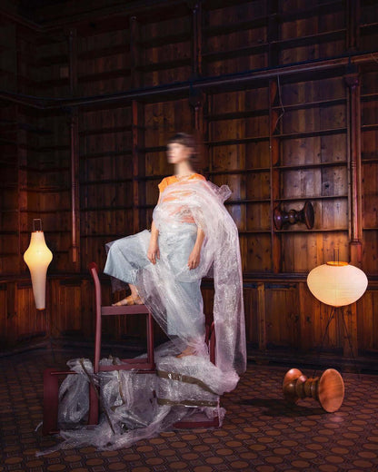 Elegant Rice Paper Floor Lamp for Ambient Lighting and Home Decor