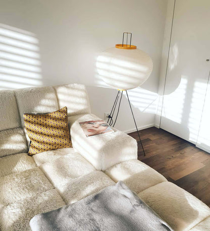 Elegant Rice Paper Floor Lamp for Ambient Lighting and Home Decor