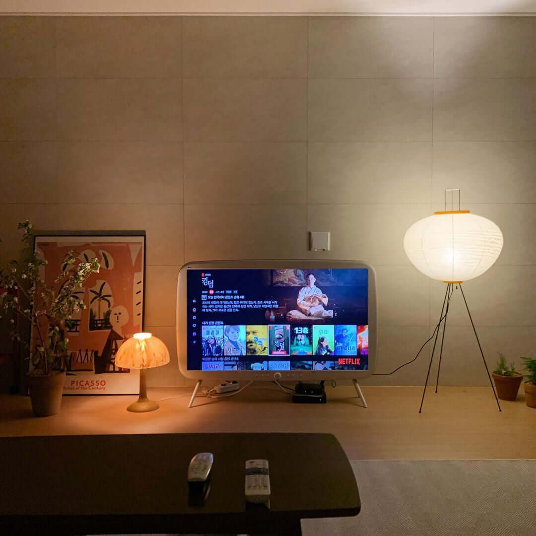 Elegant Rice Paper Floor Lamp for Ambient Lighting and Home Decor