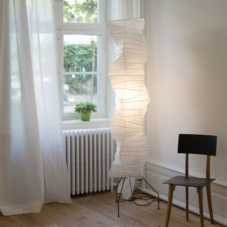 Elegant Rice Paper Floor Lamp for Ambient Lighting and Home Decor
