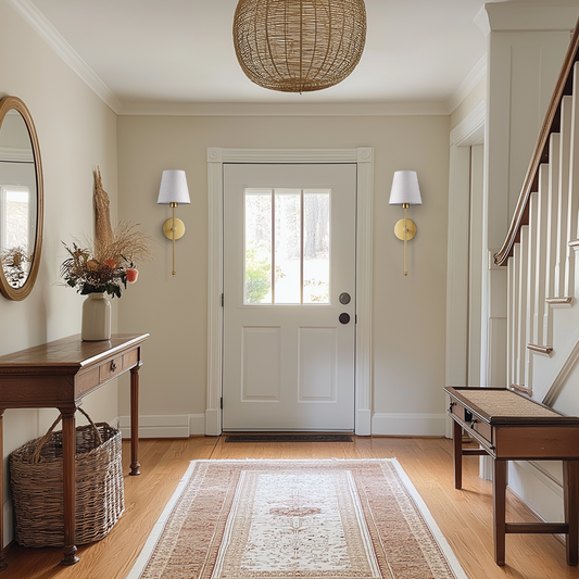 Set of two Wireless Wall Sconces - Battery-Powered Decorative Lighting for Home