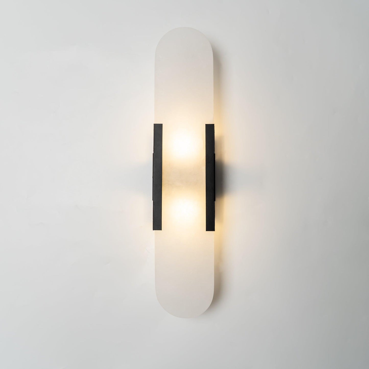 Elegant Elongated Alabaster Wall Light Fixture for Modern Home Decor