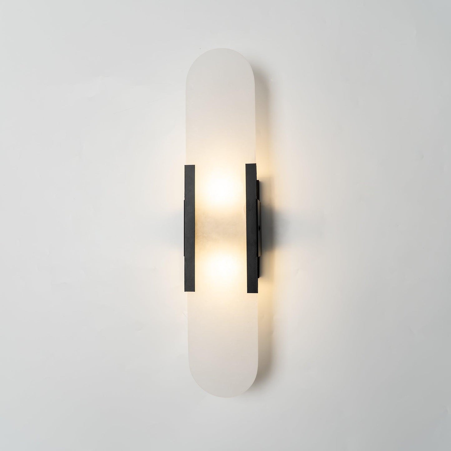 Elegant Elongated Alabaster Wall Light Fixture for Modern Home Decor