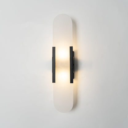 Elegant Elongated Alabaster Wall Light Fixture for Modern Home Decor