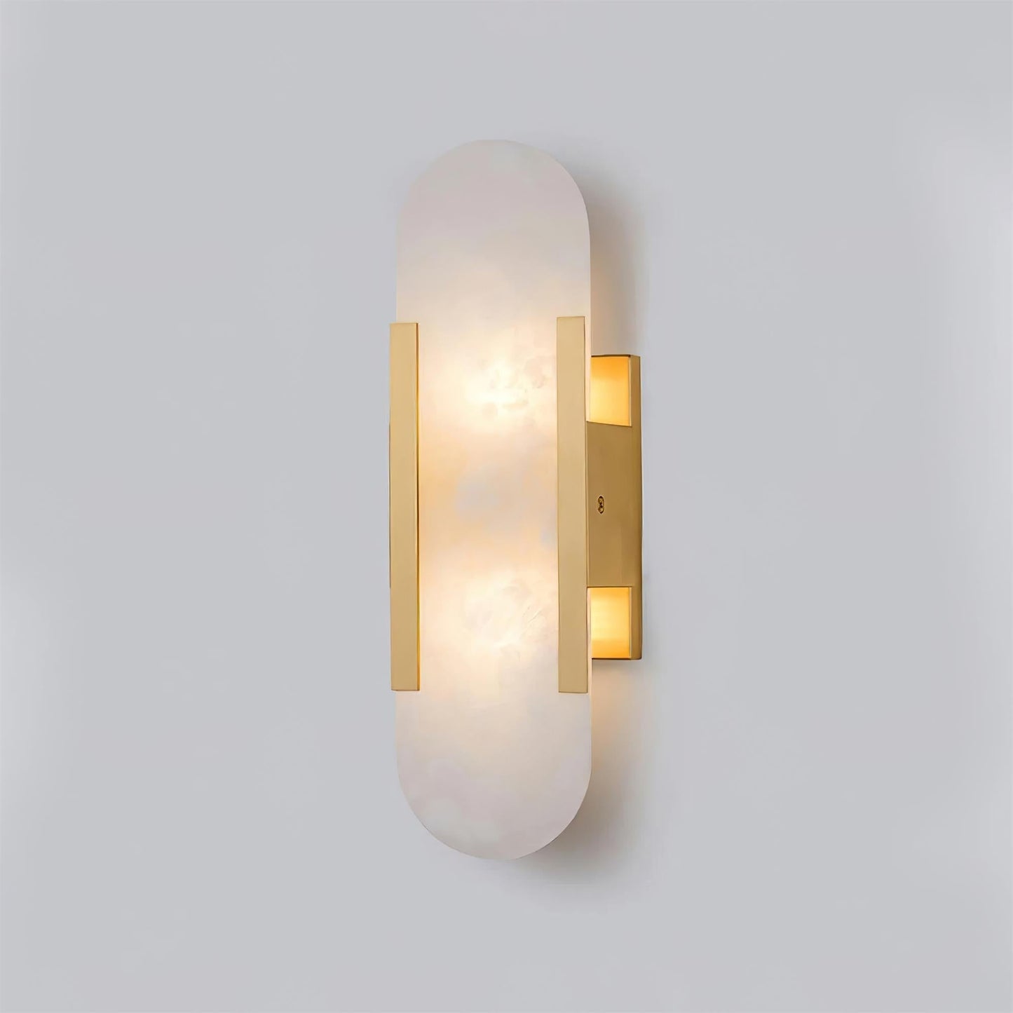 Elegant Elongated Alabaster Wall Light Fixture for Modern Home Decor