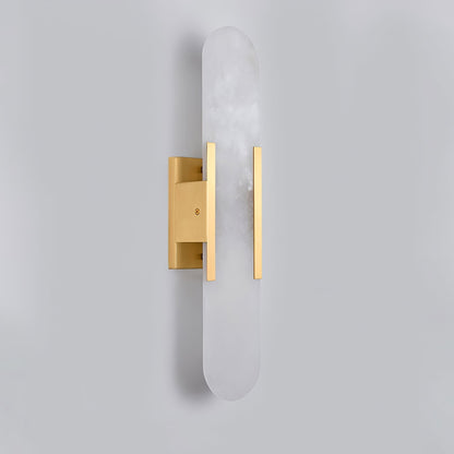 Elegant Elongated Alabaster Wall Light Fixture for Modern Home Decor