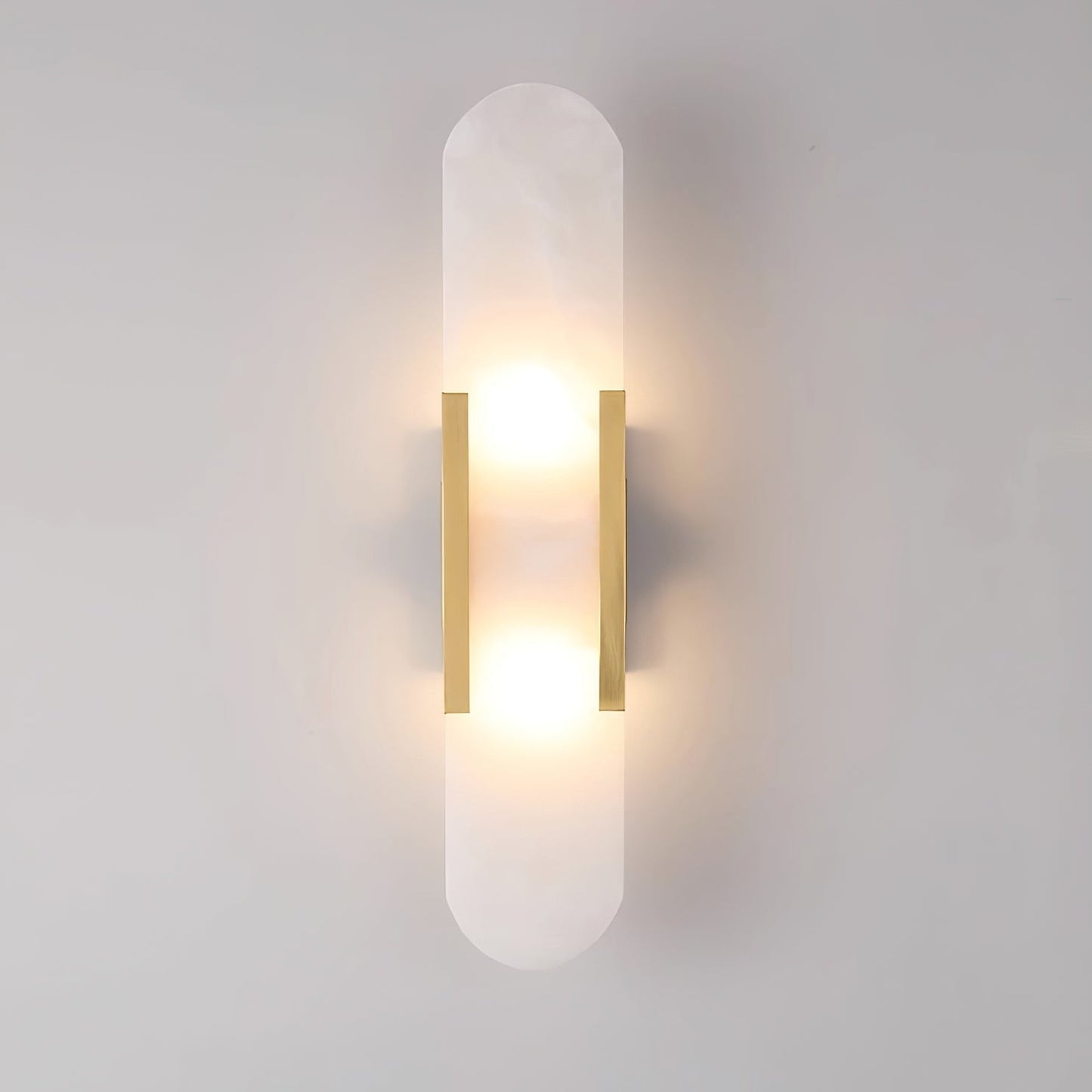 Elegant Elongated Alabaster Wall Light Fixture for Modern Home Decor