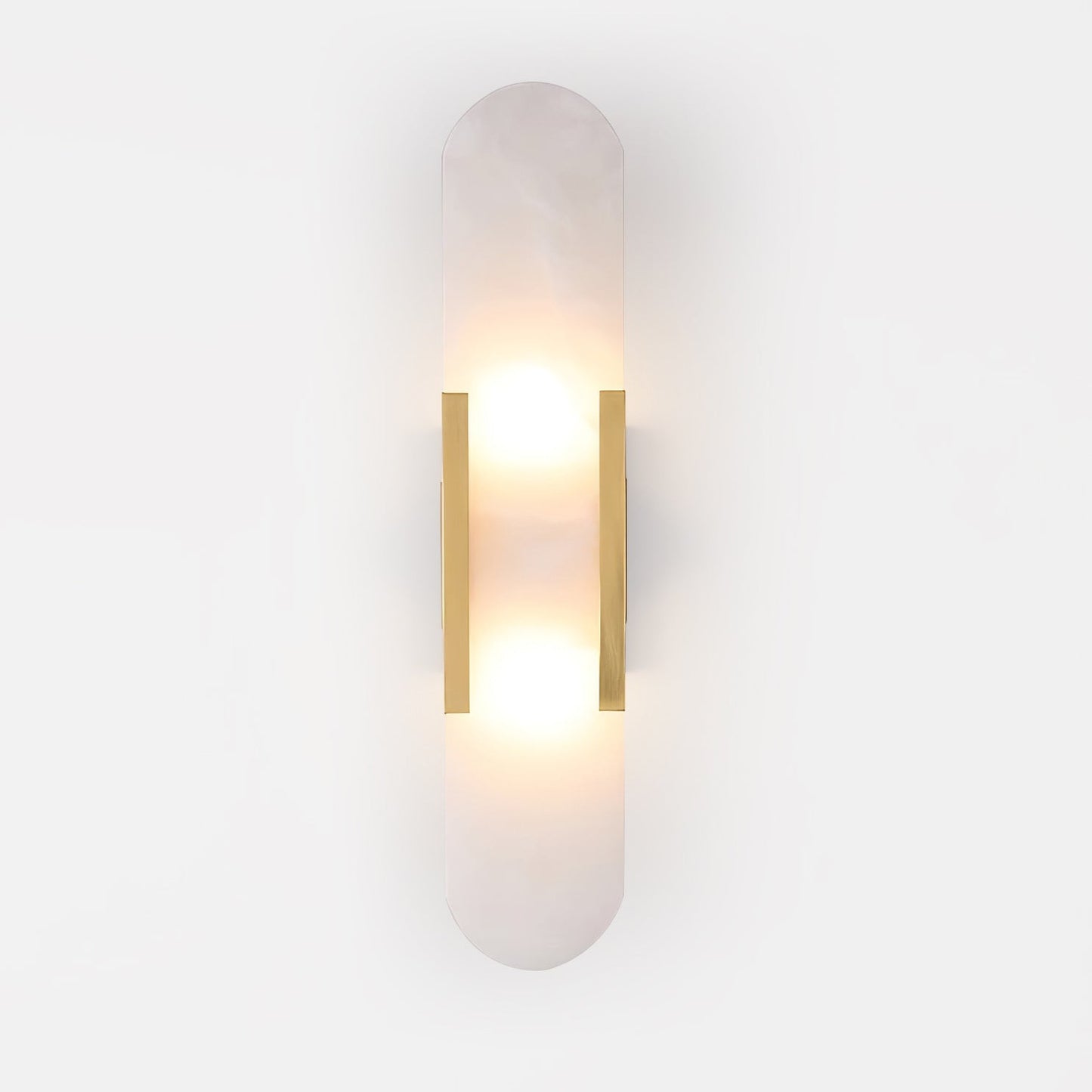 Elegant Elongated Alabaster Wall Light Fixture for Modern Home Decor