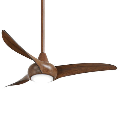 Distressed Koa Indoor Ceiling Fan with Remote Control - Stylish Home Cooling Solution