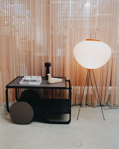 Elegant Rice Paper Floor Lamp for Ambient Lighting and Home Decor