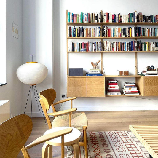 Elegant Rice Paper Floor Lamp for Ambient Lighting and Home Decor