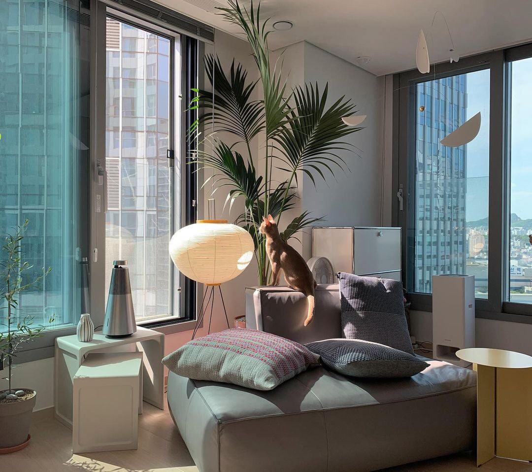 Elegant Rice Paper Floor Lamp for Ambient Lighting and Home Decor