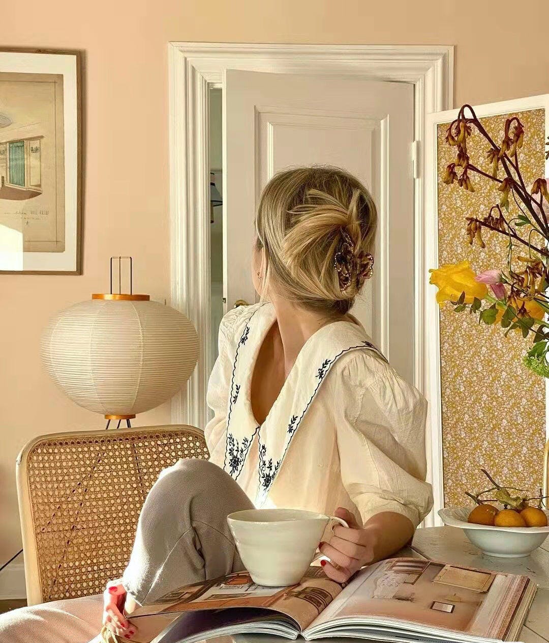 Elegant Rice Paper Floor Lamp for Ambient Lighting and Home Decor