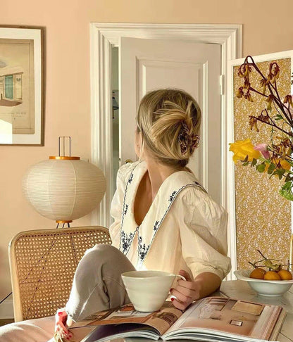 Elegant Rice Paper Floor Lamp for Ambient Lighting and Home Decor