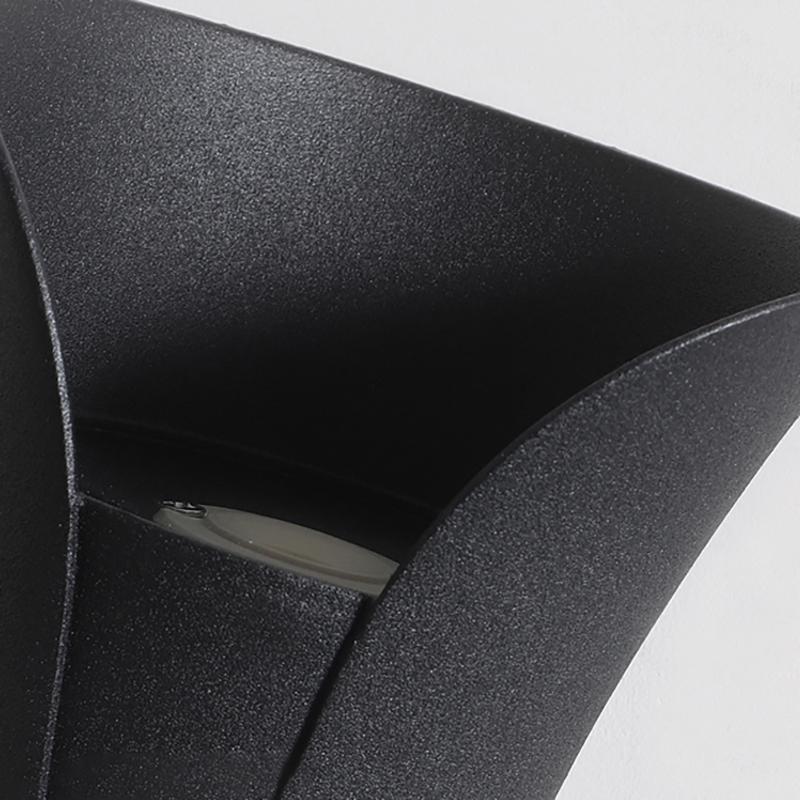 Waterproof Modern Curved LED Up and Down Outdoor Wall Lights for Stylish Illumination