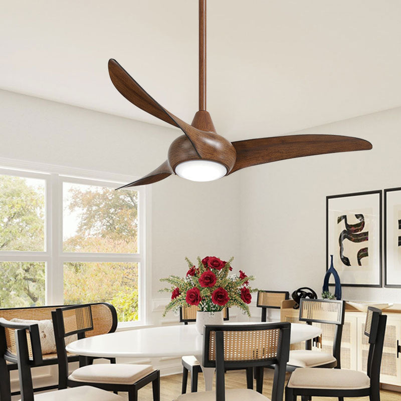 Distressed Koa Indoor Ceiling Fan with Remote Control - Stylish Home Cooling Solution