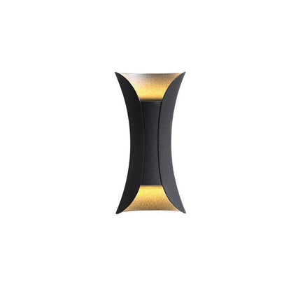 Waterproof Modern Curved LED Up and Down Outdoor Wall Lights for Stylish Illumination
